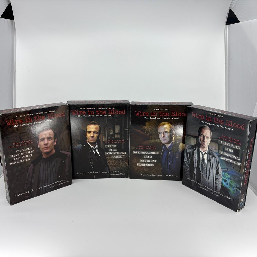 Wire In The Blood Complete Seasons 2 3 4 5 DVD Lot Robson Green Koch Vision